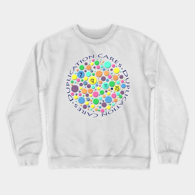 Duplication Cares Color - Transparent Crewneck Sweatshirt by Duplication Cares 